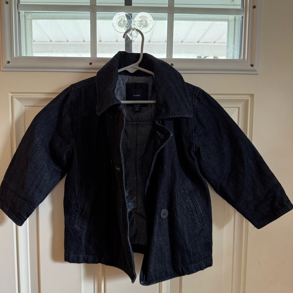 Toddler Girl Gap Denim Dress Coat